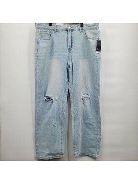 ELOQUII The Naomi Comfort Stretch Straight Jean Denim Pants Women Size 16 NWT